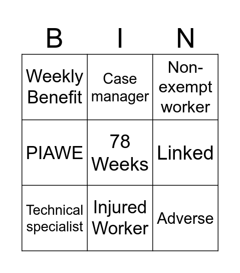 Feb Business Forum Bingo Card