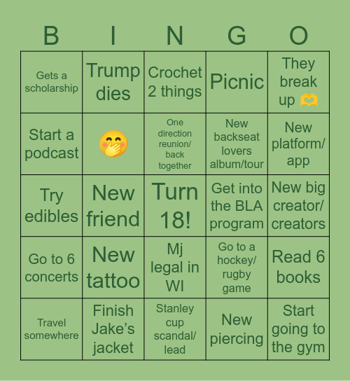 2024 Bingo Card