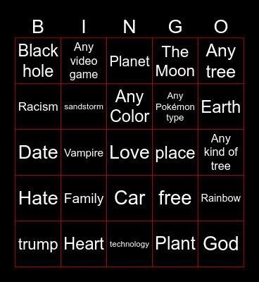 Infinite Craft Bingo Card