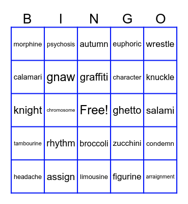 BARTON 9.01-9.03 Bingo Card