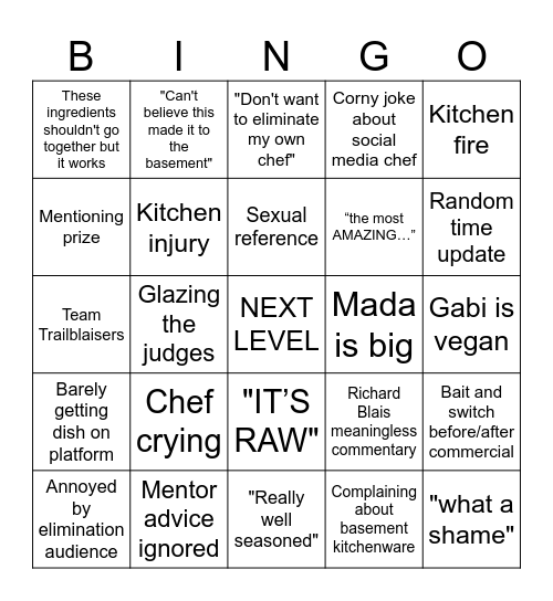 NLC v2 Bingo Card