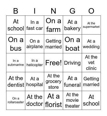 Inferencing Bingo Card