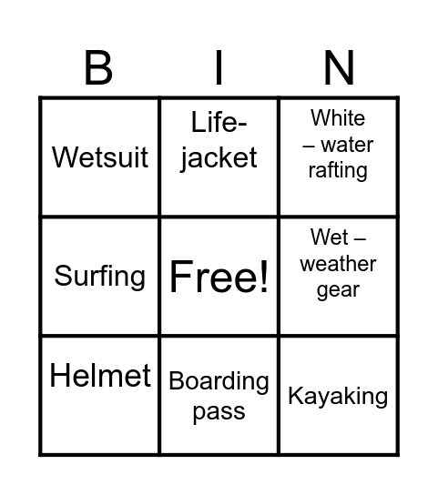 Unit 5.6 - Alana goes to New Zealand Bingo Card