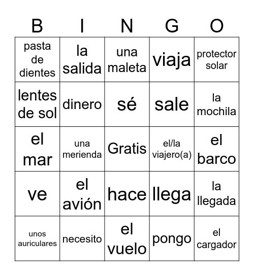 Sp1B Vacaciones: 2024 Bingo Card