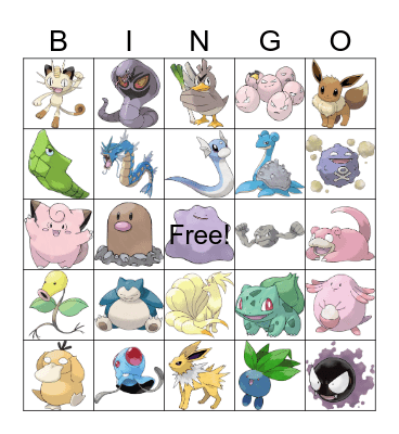 Pokemon UICon Bingo! Bingo Card