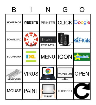 Technology Bingo Card