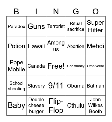 Infinite craft bingo Card