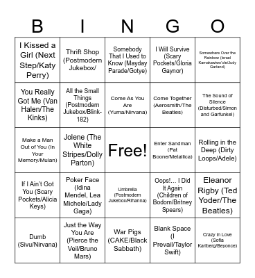 Cover Bingo Card