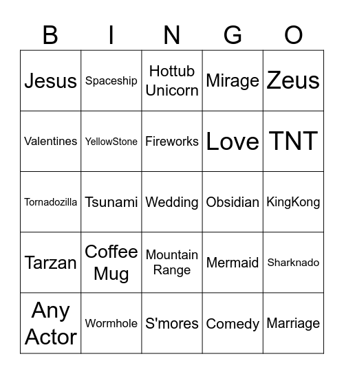 Infinite Craft Bingo Card