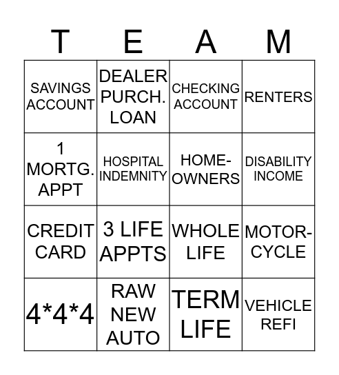 STATE FARM BINGO! Bingo Card