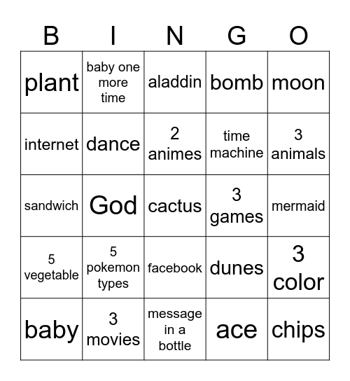 eme Bingo Card