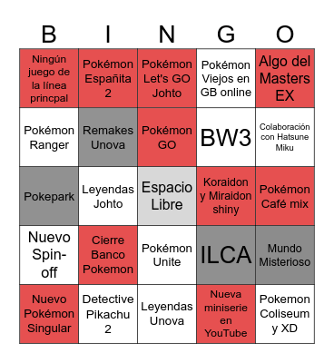 Pokémon Day 2024 Bingo Card
