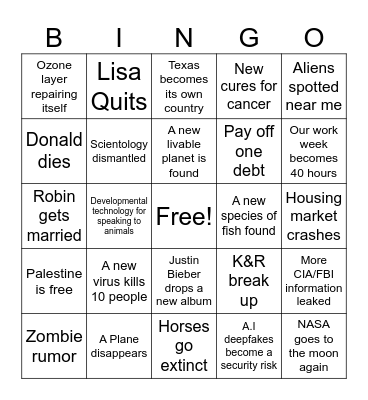 2024 Bingo Card