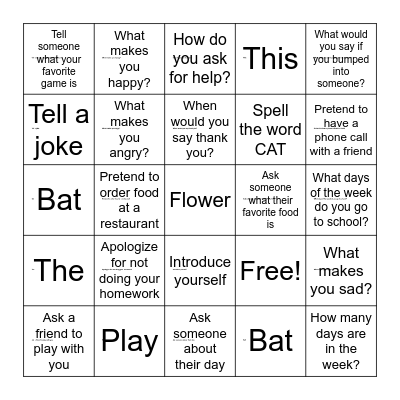 FUN BINGO Card