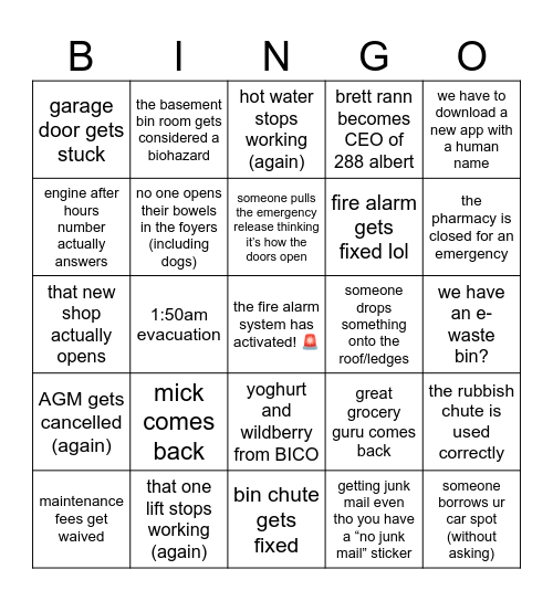 288 albert bingo!! Bingo Card