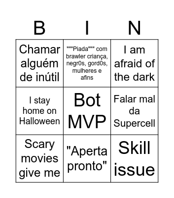 Spooky Halloween Bingo Card