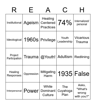 Pathway Pursuit Bingo Card