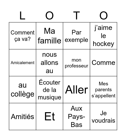 4ma Bingo Card