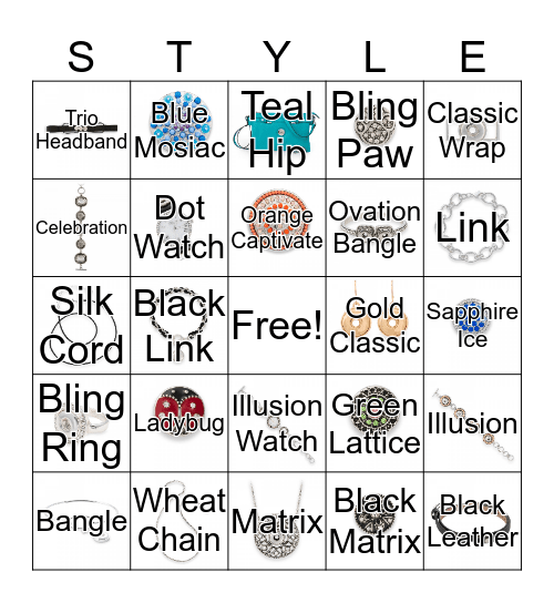 STYLE DOTS BINGO CARD #2 Bingo Card