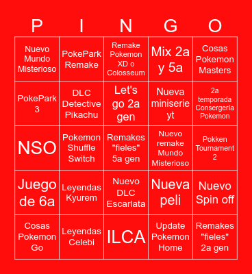 POKEBINGO Card