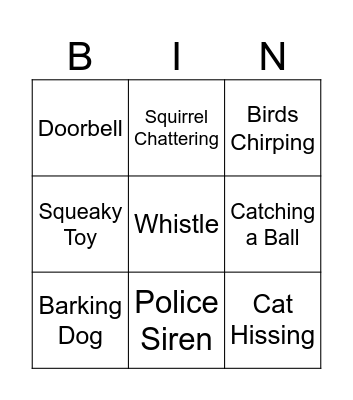 BARKO Bingo Card