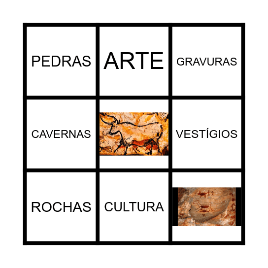 ARTE RUPESTRE Bingo Card