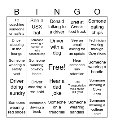 April Bingo Contest Bingo Card