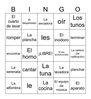 E2 U2 D3+ Bingo Card
