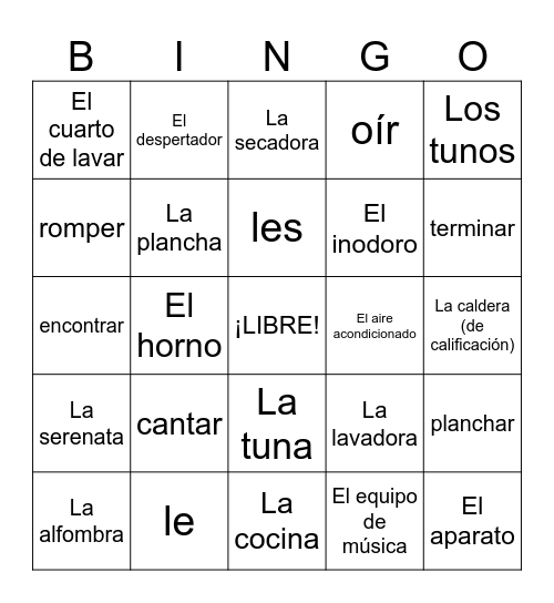 E2 U2 D3+ Bingo Card