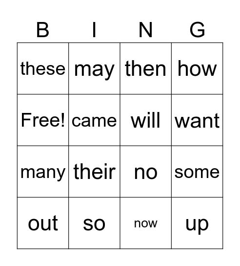 1st gr. blast, units12-14 Bingo Card