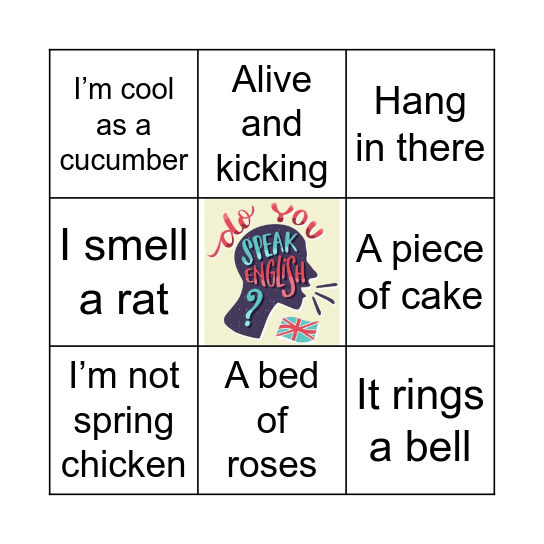 INFORMAL EXPRESSIONS BINGO Card