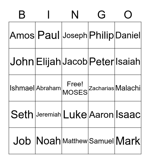 Baby Shower Bingo Card