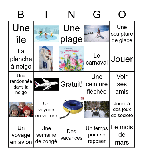 Mars Bingo Card