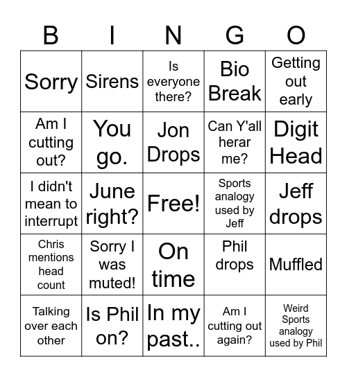 Capital Farm Credit Bingo Card