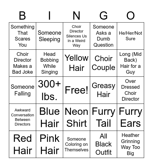 F.O.C. BINGO Card