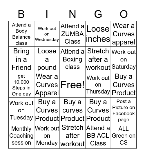 Summer Fun Bingo Card