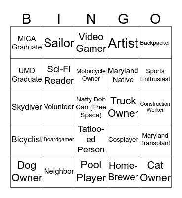 Catt's House Bingo Card