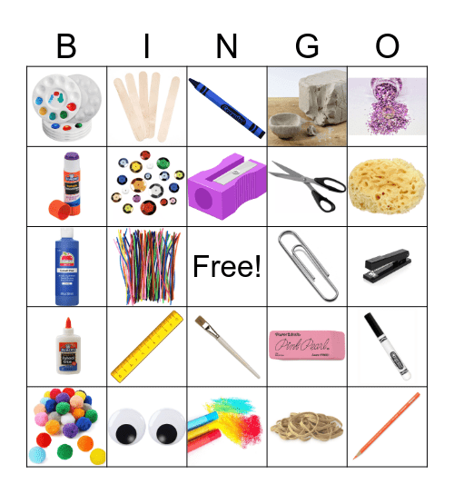 Art Bingo Card