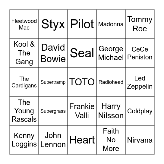 1WordA Bingo Card