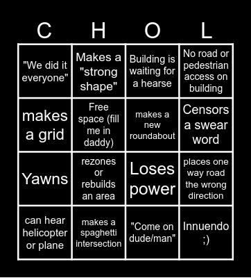 JustWrightGaming Bingo - Cities edition Bingo Card