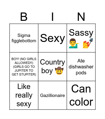 Calum ballcannon bingo Card