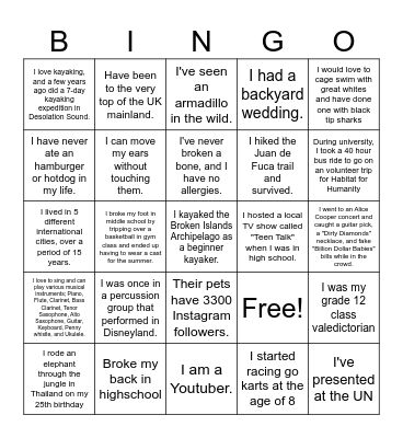 L&D Ice Breaker Bingo! Bingo Card