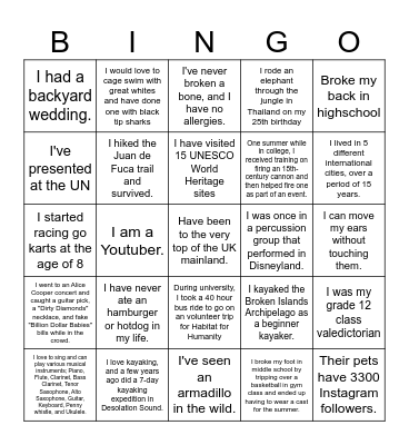 L&D Ice Breaker Bingo! Bingo Card