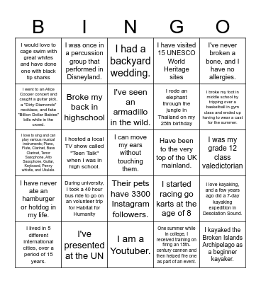 L&D Ice Breaker Bingo! Bingo Card