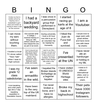 L&D Ice Breaker Bingo! Bingo Card