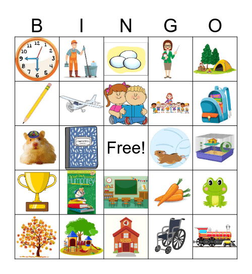 Humphrey Bingo Card