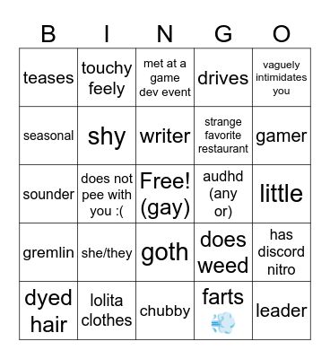 poly fuckers anonymous Bingo Card