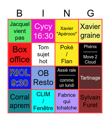 El bingo Card