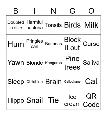 Strange but True 2 Bingo Card