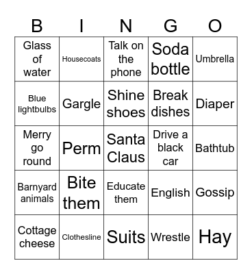 State Law Trivia 5 Bingo Card